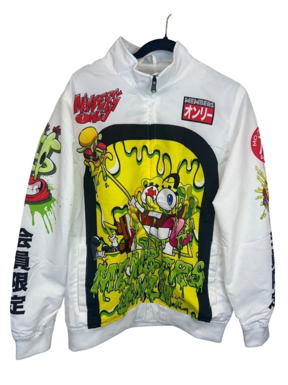 Members Only x Nickelodeon Jacket M Japanese Rugrats SpongeBob NWT READ Rare